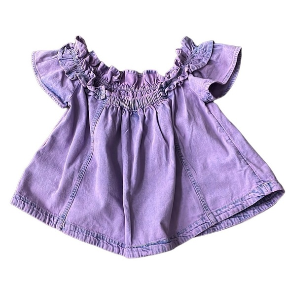 NWOT Free people Maxine ruffle off the shoulder top. Size XS - Picture 5 of 6